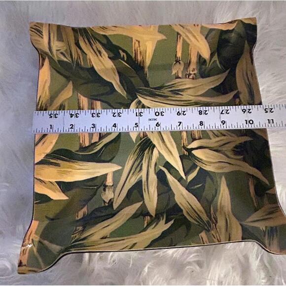 Vintage Tele-Fun NY Fabric Tray - Bamboo Botanical Print- Made in USA - MCM - Picture 7 of 9